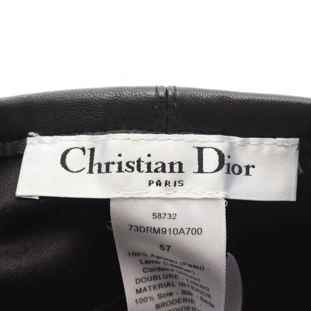 ディオール DIOR ロゴ レザー ベレー帽 クリスチャンディオール Christian Dior ロゴ ベレー帽 レザー