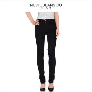 ヌーディジーンズ(Nudie Jeans)のNudie Jeans  ブラックスリムストレートパンツ (デニム/ジーンズ)