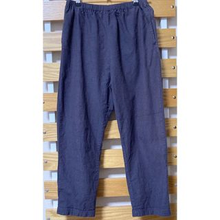 SamansaMos2 接触冷感　テーパードパンツ　チャコール