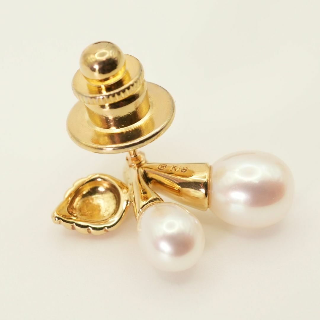 2025年最新入荷 MIKIMOTO - ブローチ/24 サクランボ パール K18 ミキモト 美品 アクセサリー