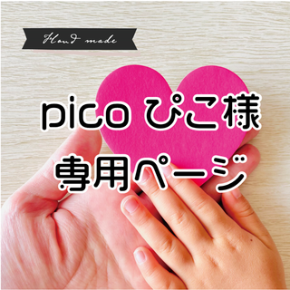 【 pico ぴこ ∞ 様　専用ページ】です