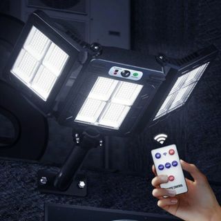 ★3面発光★ 人感センサーライト リモコン付 LED IP65 防水 防塵(その他)