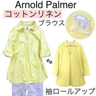 アーノルドパーマー(Arnold Palmer)の【美品】Arnold Palmerアーノルドパーマー/【コットンリネン】ブラウス(シャツ/ブラウス(長袖/七分))