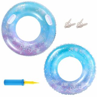 REGANOIR 浮き輪 子供用 大人用 【２個セット】 【単品】 空気入れ付き(その他)