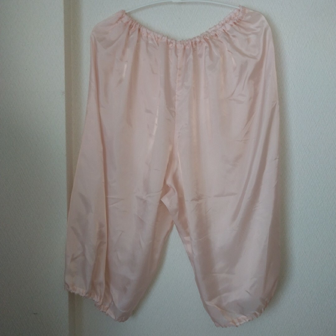 ペチパンツ キュプラ キュロット ピンク 裾ゴム ロング レディースの下着/アンダーウェア(その他)の商品写真