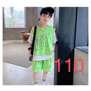 KSFA041子供服 上下セット Tシャツ+半パン 2点セット 春夏(Tシャツ/カットソー)