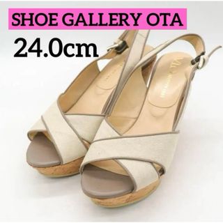 サンダル 厚底 靴 ベージュ レディース SHOE GALLERY OTA(サンダル)