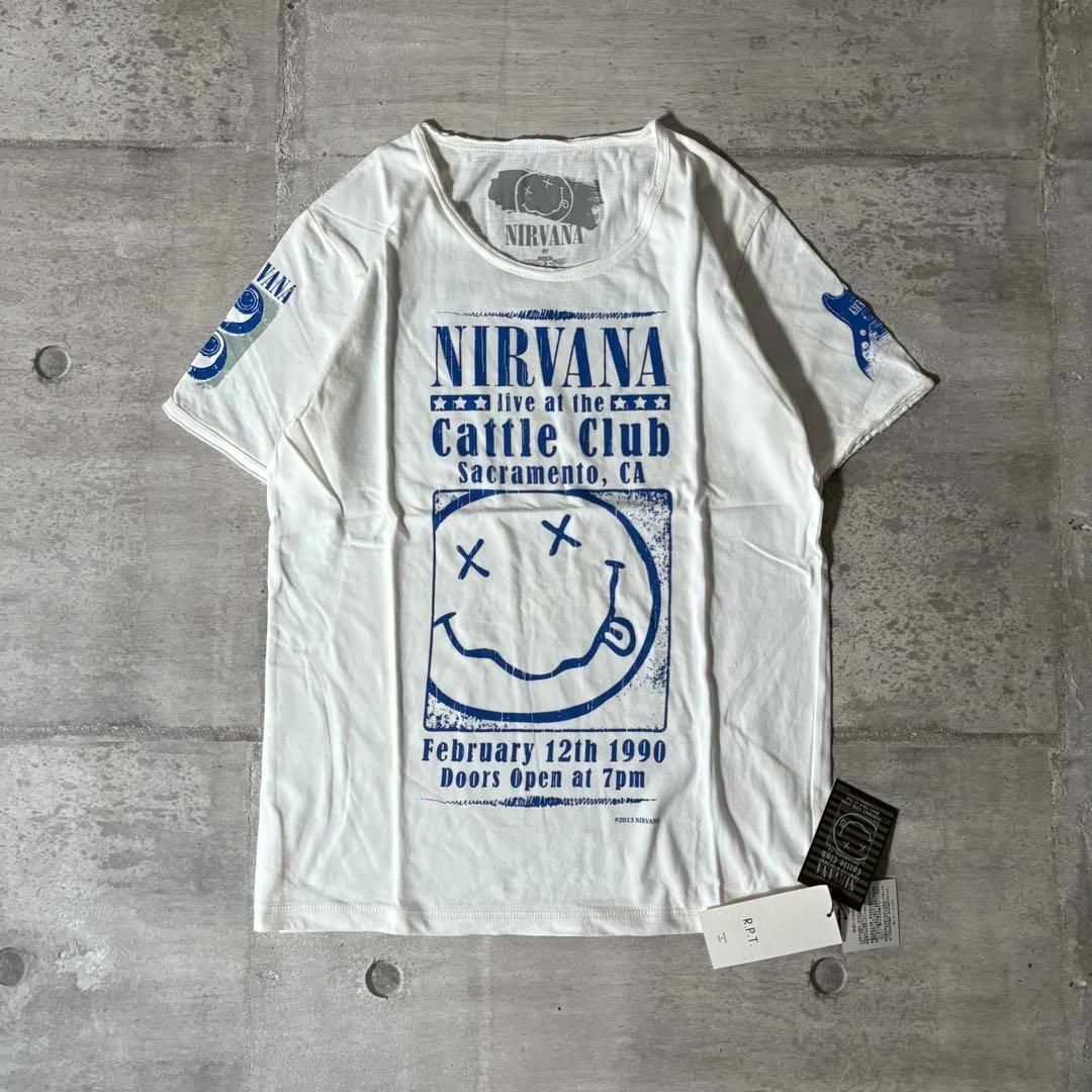 新品タグ付き ©︎2013 archive NIRVANA バンT Tシャツy2 メンズのトップス(Tシャツ/カットソー(半袖/袖なし))の商品写真