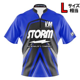 憧れの 米国輸入品】ストーム ボウリングウェア ブルー（日本サイズL ウェア・シャツ