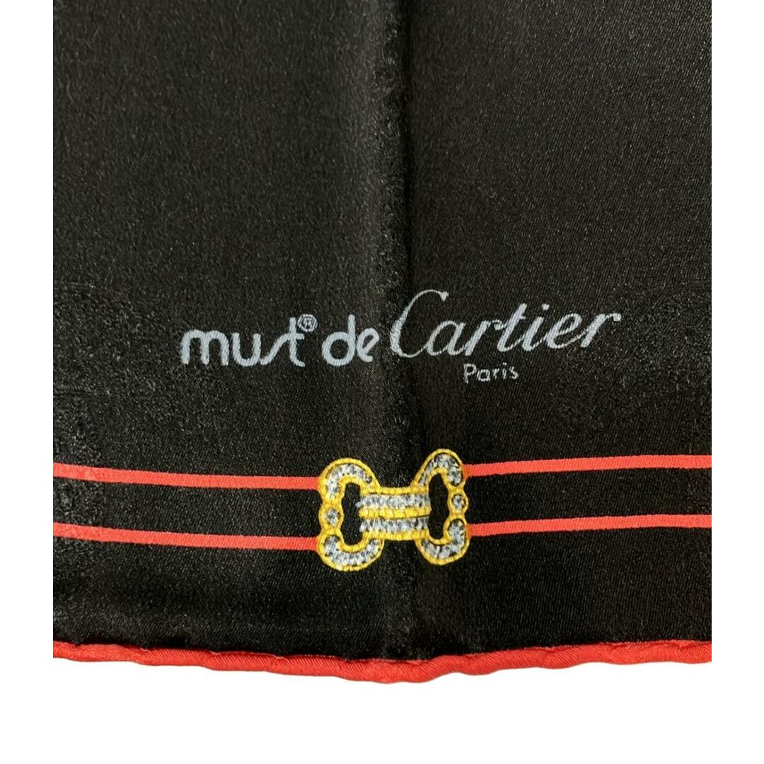 Cartier シルク100%スカーフ イタリア製 Cartier - 美品 カルティエ スカーフ シルク100% レディース