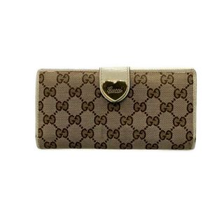 グッチ(GUCCI)のグッチ Wホック二つ折り長財布 GGキャンバス 203560 0416 レディース GUCCI(財布)