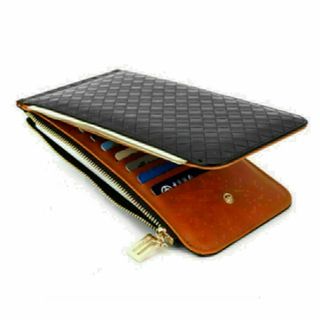 二つ折り長財布 カードケース メンズ レディース 大容量 小銭入れ付 かっこいい(長財布)