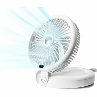 サーキュレーター DCモーター静音 強力送風 大容量 折りたたみ式 LEDライト(サーキュレーター)