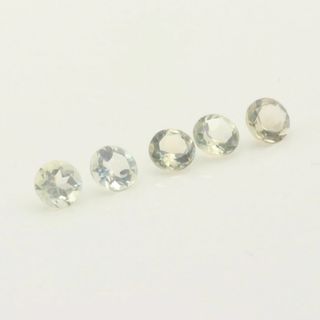 レモンクォーツ 5mmラウンド 5ピース 2.15ct