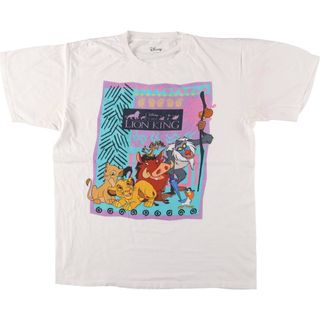 古着 ディズニー DISNEY THE LION KING ライオンキング 映画 ムービーTシャツ メンズL相当 /eaa529447(Tシャツ/カットソー(半袖/袖なし))