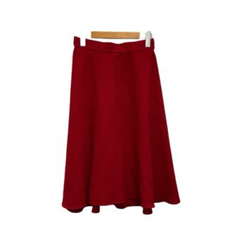 シビラ(Sybilla)のシビラ SYBILLA スカート フレア ひざ丈 ウール 無地 M 赤 レッド(その他)
