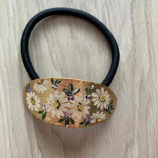 ヘアゴム　マーガレット　楕円