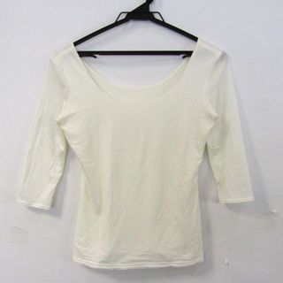 エフガール 七分袖Ｔシャツ ラウンドネック トップス レディース 40サイズ オフホワイト F GURL(Tシャツ(長袖/七分))