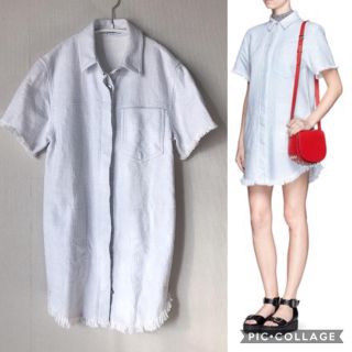 アレキサンダーワン(Alexander Wang)のT by alexanderwang ♡シャツワンピ(シャツ/ブラウス(半袖/袖なし))