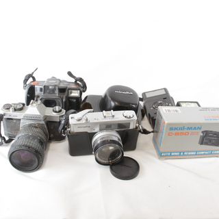動作未確認『ジャンク』フジフィルム minolta National 他 コンパクトフィルムカメラ・ストロボまとめ フィルムカメラ(フィルムカメラ)