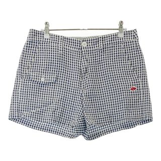 サイズ：1 PEARLY GATES パーリーゲイツ シアサッカー ショートパンツ ギンガムチェック柄 ネイビー系 [240101485929] ゴルフウェア レディース ストスト