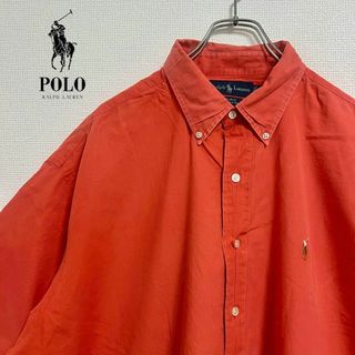 ◎Ralph Lauren メンズ　半袖ボタンダウンシャツ　XXL D3X4