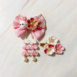 つまみ細工 髪飾り 七五三 524