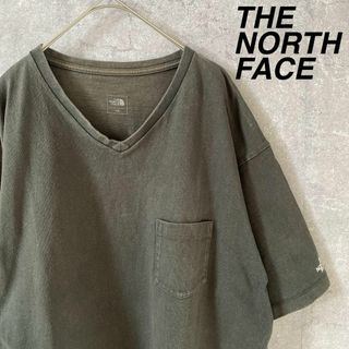 THE NORTH FACE オープンVネックTシャツ　半袖　2XLサイズ