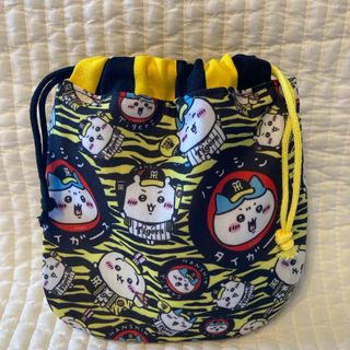 No.1065 ちいかわ　阪神タイガース　ミニ巾着袋　ハンドメイド