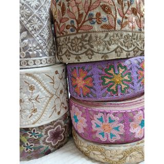 インド刺繍リボン　選べるアソート　2月20日まで