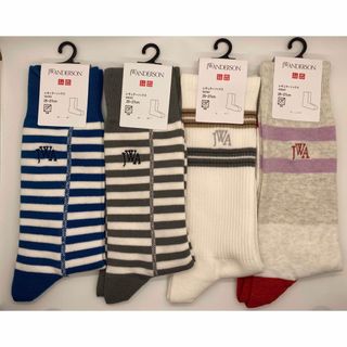 JW ANDERSON ユニクロ レギュラーソックス ボーダー 靴下