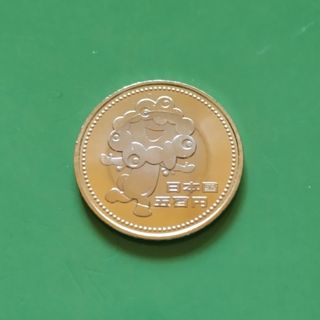 公式キャラクター●ミャクミャク●ロール出し500円記念硬貨1枚(貨幣)