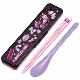 スケーター(Skater) 箸 スプーン コンビセット 18cm 抗菌加工 お弁