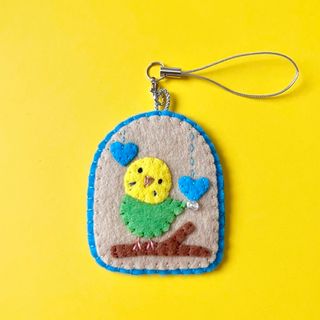 ⭐️セキセイインコ フェルト ストラップ