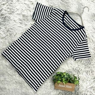 良品❗️【Duly of the choice】ストライプTシャツ(L) 白