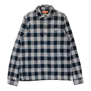 サイズ：L BEAMS GOLF ビームスゴルフ 長袖ポロシャツ チェック柄 グレー系 [240101485846] ゴルフウェア メンズ ストスト