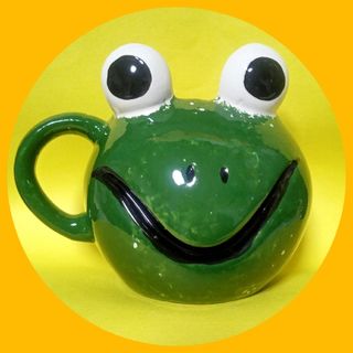 マグカップ カエル かえる 蛙 大きめ ペア 小物入れペン立て ティーカップ