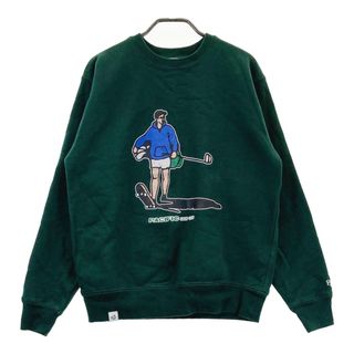 サイズ：S PACIFIC GOLF CLUB　パシフィック ゴルフクラブ スウェットトレーナー グリーン系 [240101486058] ゴルフウェア メンズ ストスト