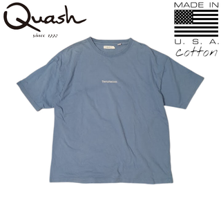 Quash USAコットン バックプリント アート 半袖Tシャツ