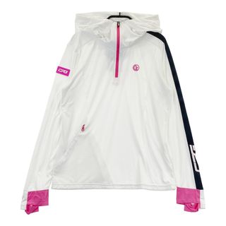 サイズ：L CPG GOLF シーピージーゴルフ フード ハーフジップ 長袖Tシャツ ホワイト系 [240101486643] ゴルフウェア レディース ストスト