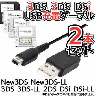 2本入 充電器 3DS 2DS DSi USB コード 充電コード 充電器