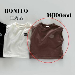 韓国子供服 正規品 韓国ブランド BONITO タンクトップ ブラウン 夏服