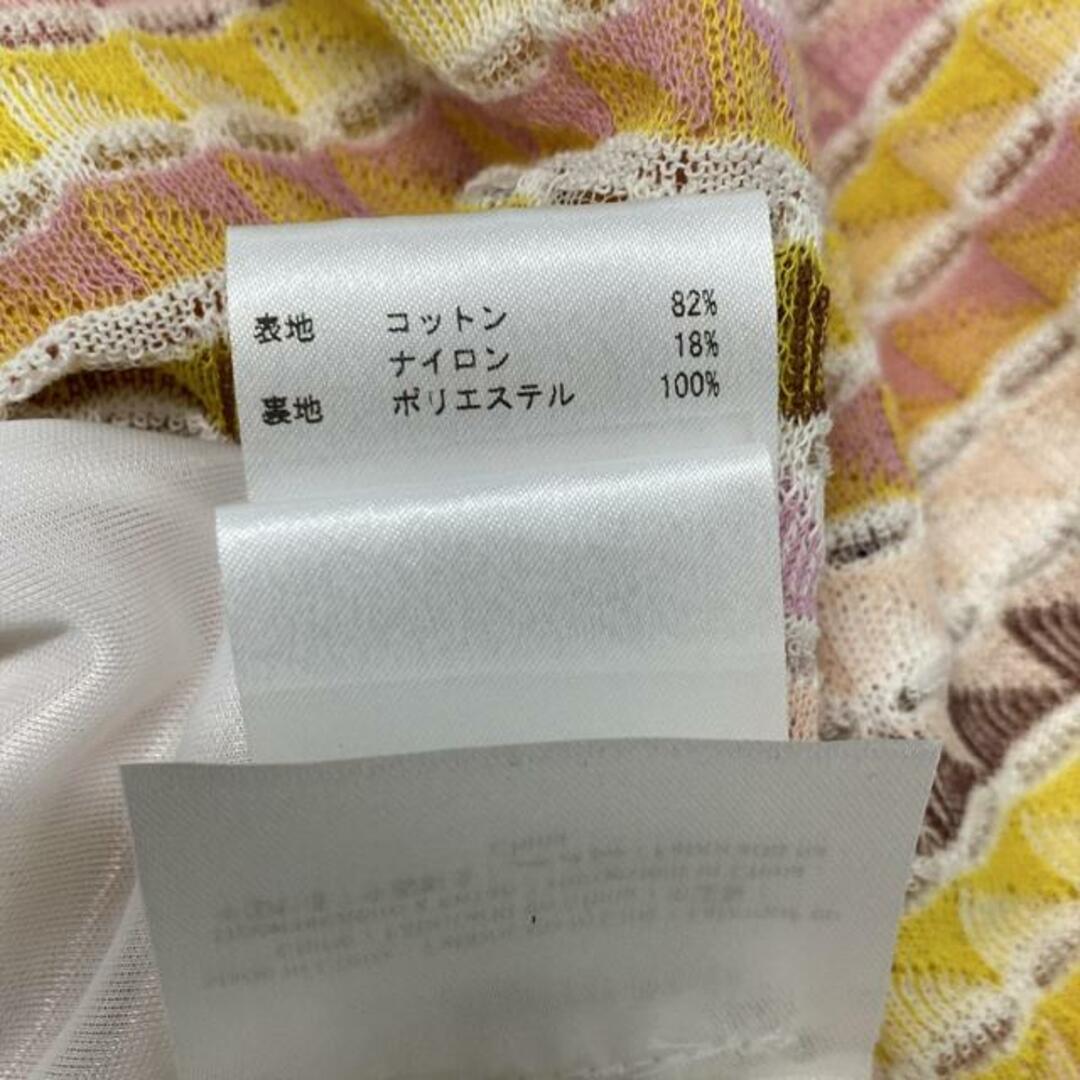 MISSONI(ミッソーニ)のMISSONI(ミッソーニ) スカート サイズ42 M レディース美品  - ピンク×イエロー×マルチ 夏物 レディースのスカート(その他)の商品写真