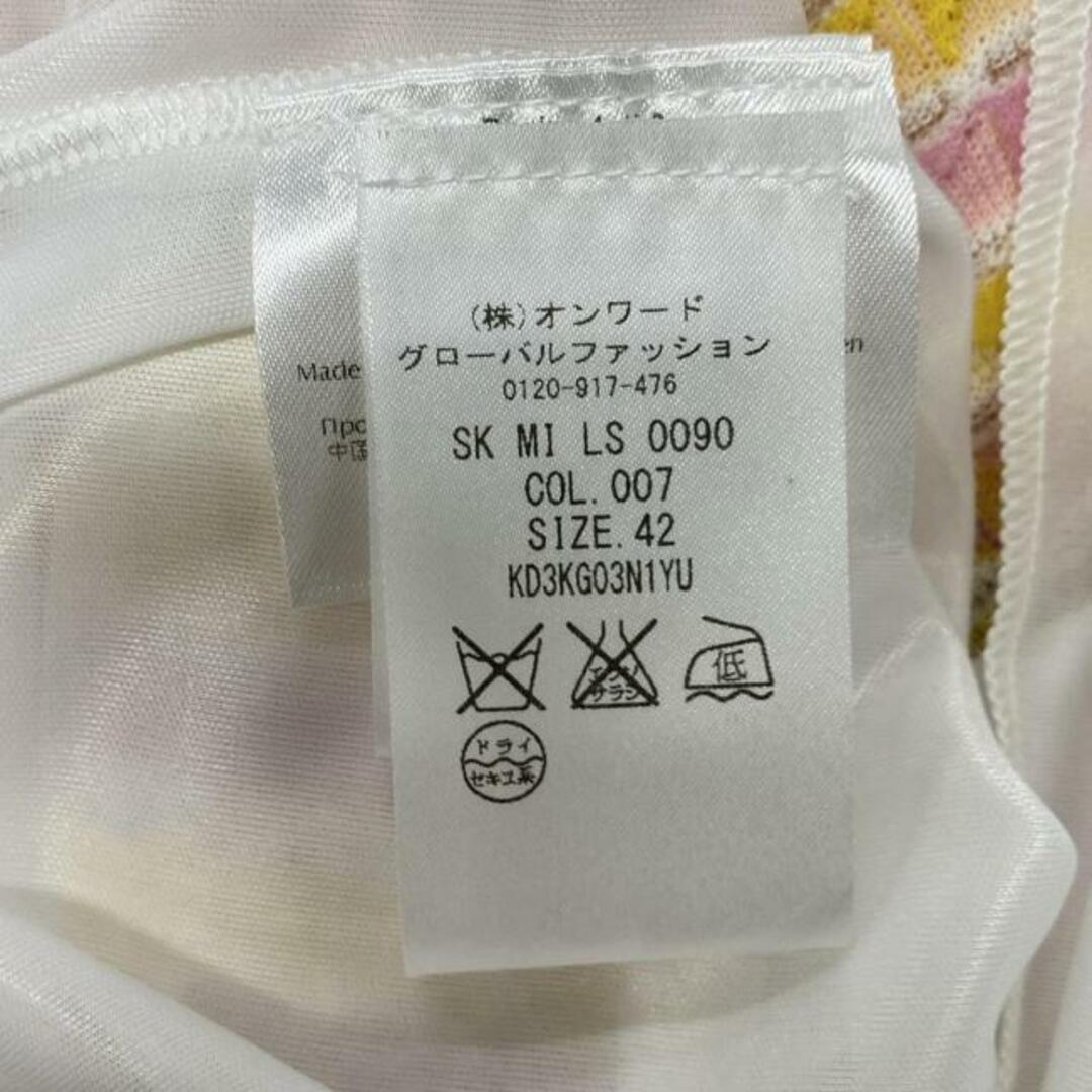 MISSONI(ミッソーニ)のMISSONI(ミッソーニ) スカート サイズ42 M レディース美品  - ピンク×イエロー×マルチ 夏物 レディースのスカート(その他)の商品写真