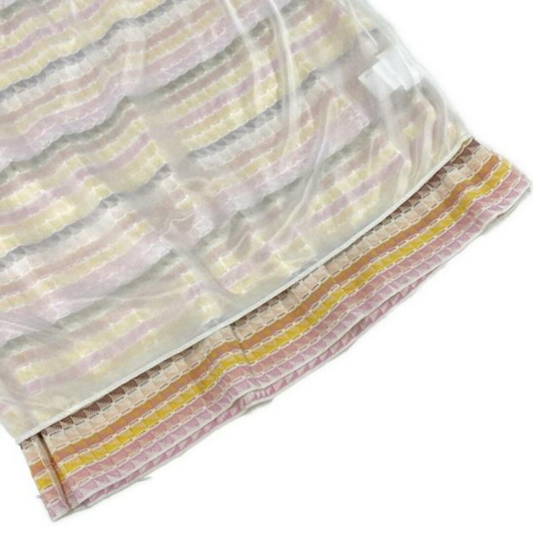MISSONI(ミッソーニ)のMISSONI(ミッソーニ) スカート サイズ42 M レディース美品  - ピンク×イエロー×マルチ 夏物 レディースのスカート(その他)の商品写真