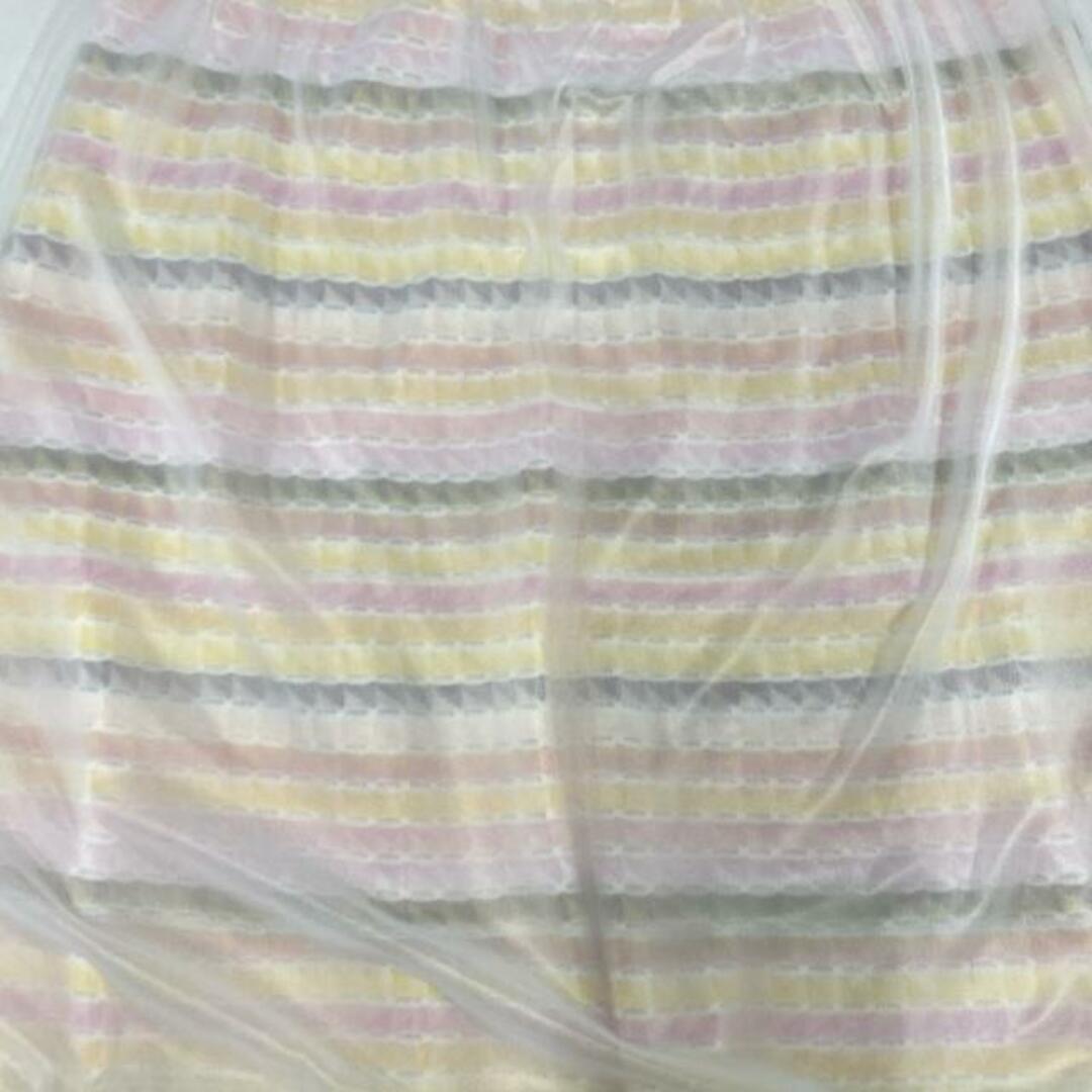 MISSONI(ミッソーニ)のMISSONI(ミッソーニ) スカート サイズ42 M レディース美品  - ピンク×イエロー×マルチ 夏物 レディースのスカート(その他)の商品写真