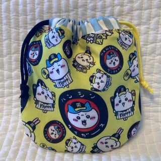 No.1070 ちいかわ　阪神タイガース　ミニ巾着袋　ハンドメイド