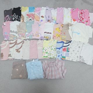 子供服 100サイズ 36点セット 女の子 Tシャツ アンパンマン プリンセス