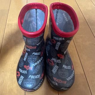 15.0㎝　トミカ 長靴 レインブーツ　パトカー