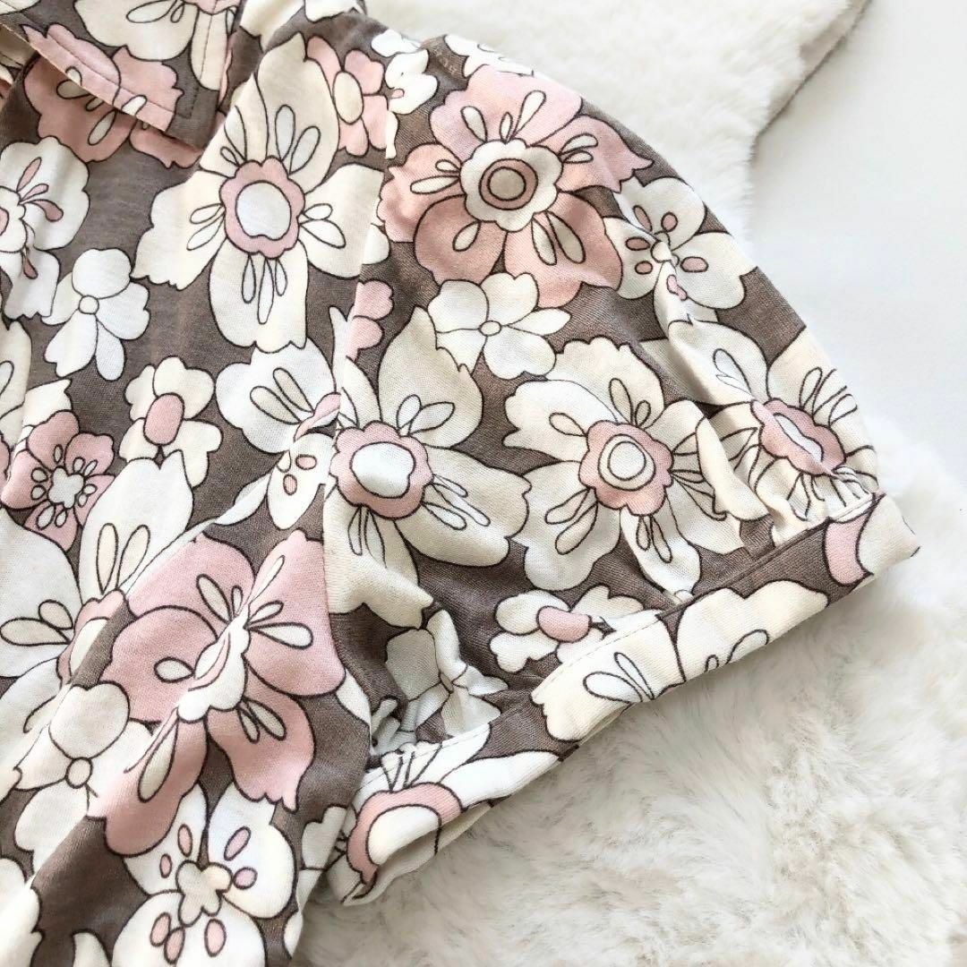 BURBERRY*バーバリーロンドン 花柄カシュクールワンピース 半袖